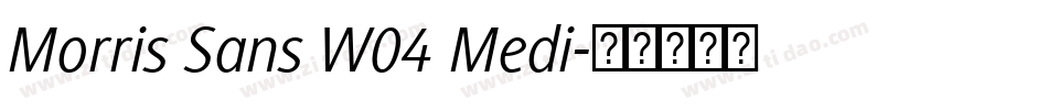 Morris Sans W04 Medi字体转换
